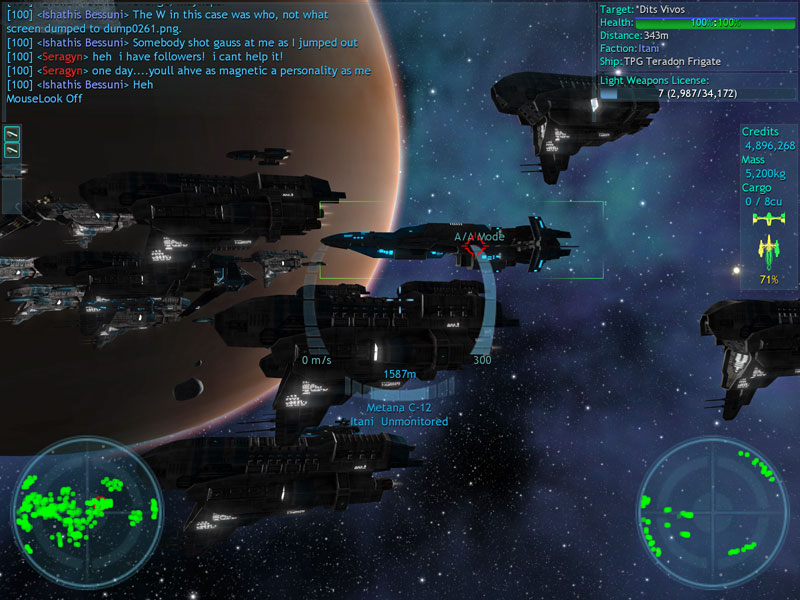 vendetta online 3d space mmo